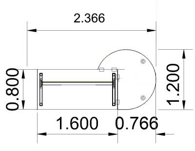 Schreibtisch 160 cm mit Berateransatz rechts